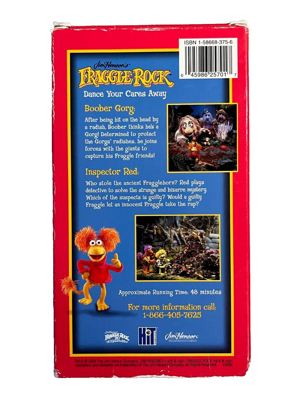 Fraggle Rock: Dance Your Cares Away VHS - Used, Good Condition Vintage Tape - Picture 2 of 3
